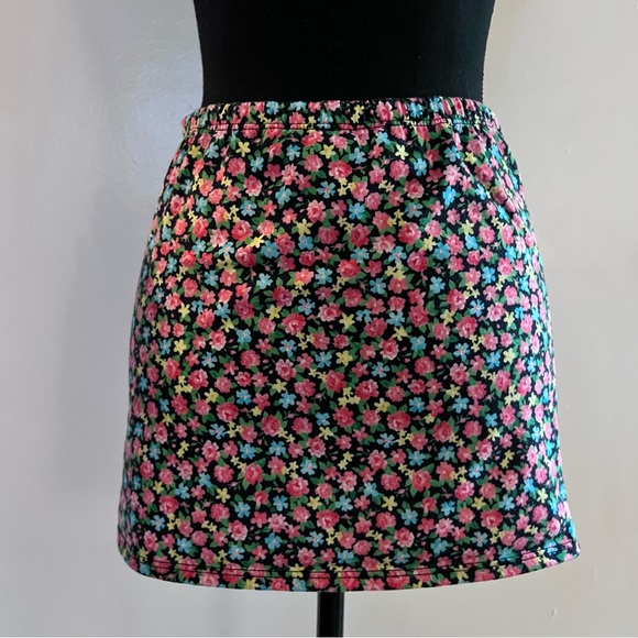 Intimately Free People Floral Mini Skirt - Picture 4 of 4